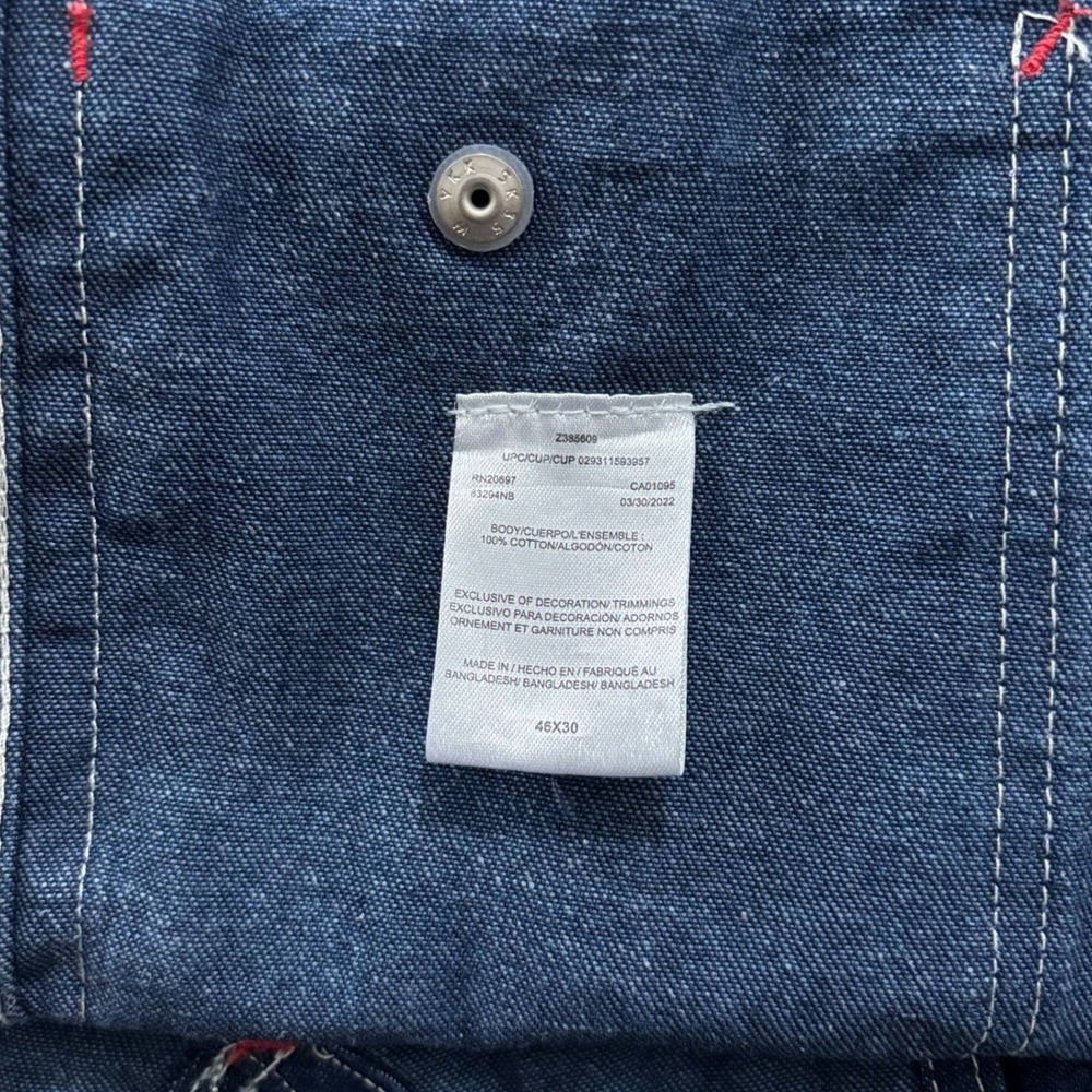 Dickies Overalls Work Men's Size 46x30 100% Cotton Farmer Rancher Bib Carpenter - Picture 6 of 10